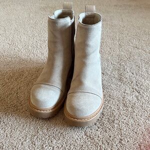 Sorel Cream Ankle Boots